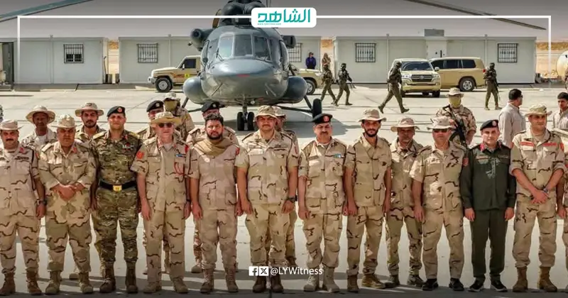 صدام حفتر يتفقد قاعدة الواو العسكرية لمتابعة تأمين الحدود الجنوبية - اخبار ليبيا