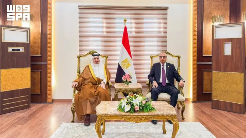 رئيس مجلس الدولة المصري يستقبل رئيس ديوان المظالم في القاهرة