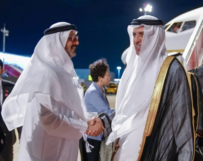 حاكم رأس الخيمة يصل إلى شنجن في زيارة عمل إلى الصين