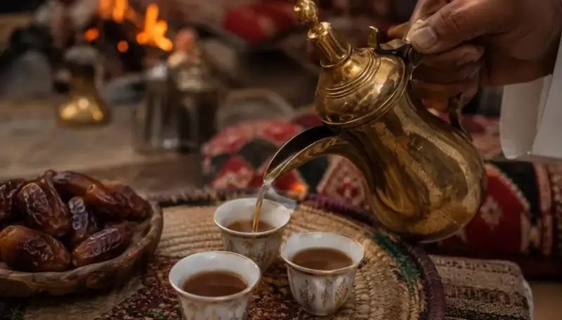 حكايات العرب على فنجان قهوة... لكلّ نقشة وطن ولكلّ فنجان حكاية