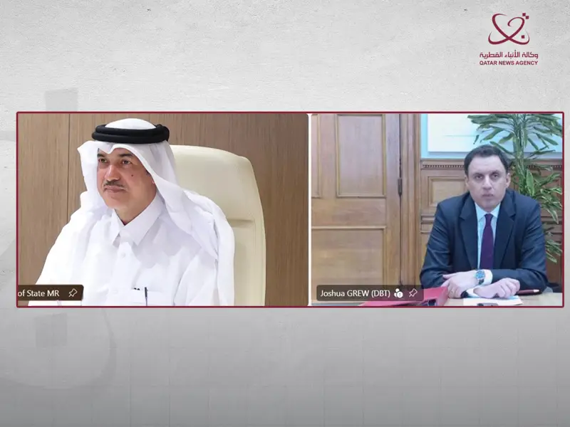 وزير الدولة لشؤون التجارة الخارجية يجتمع مع وزير الدولة للتجارة البريطاني