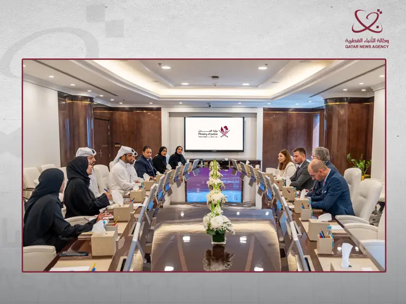 وفد من جمهورية مولدوفا يزور وزارة العدل ويطلع على التجربة العدلية لدولة قطر