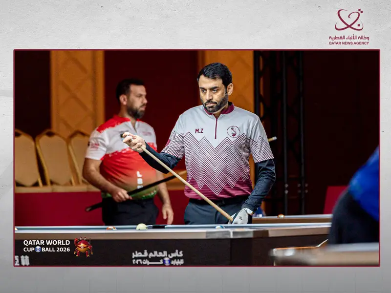 تأهل 4 لاعبين للدور الرئيسي من بطولة كأس العالم للبليارد 10 كرات بالدوحة