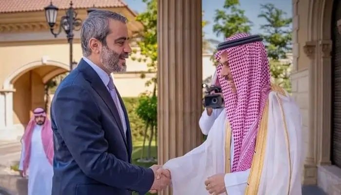 الشيباني خلال لقائه فيصل بن فرحان: أمن السعودية من أمن سوريا - اخبار ليبيا