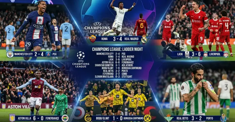 شفق نيوز..ليلة الأبطال التاريخية.. 46 هدفاً وسقوط السيتي وريمونتادا مدريدية وإعصار ليفربول