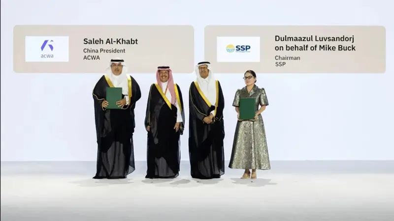 بحضور وزير الطاقة وزير الصناعة والثروة المعدنية.. شركة أكوا توقّع مذكرة تعاون مع شركة صن ستِب باور المنغولية