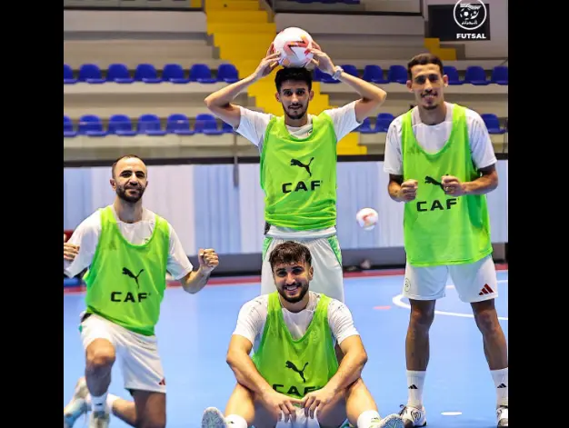 المنتخب الوطني لكرة القدم داخل القاعة يختتم تحضيراته لمواجهة زامبيا