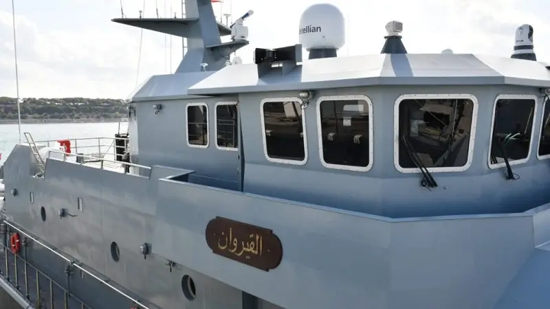 بطول 52 مترا وتقنيات متطورة.. جيش البحر يتعزز بخافرة السواحل الجديدة "القيروان"
